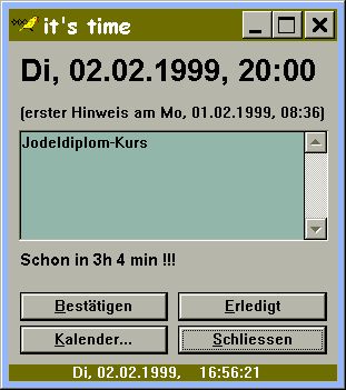 it's time – Terminmanager – Softwareentwicklung – coon software design
