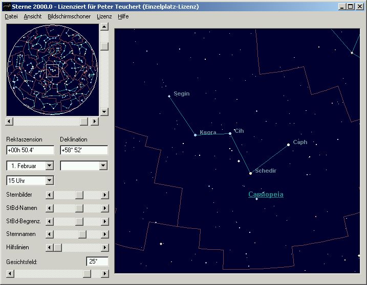 Sterne 2000.0 – Softwareentwicklung – coon software design