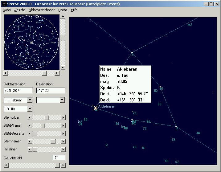 Sterne 2000.0 – Softwareentwicklung – coon software design