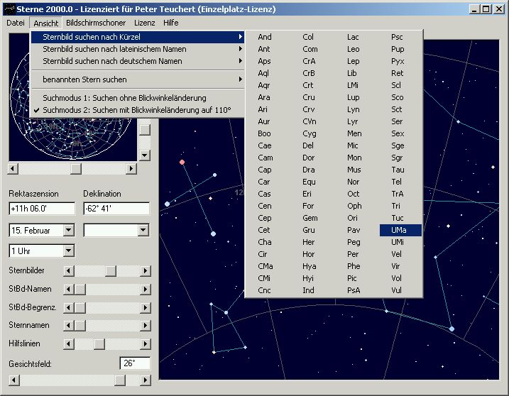 Sterne 2000.0 – Softwareentwicklung – coon software design